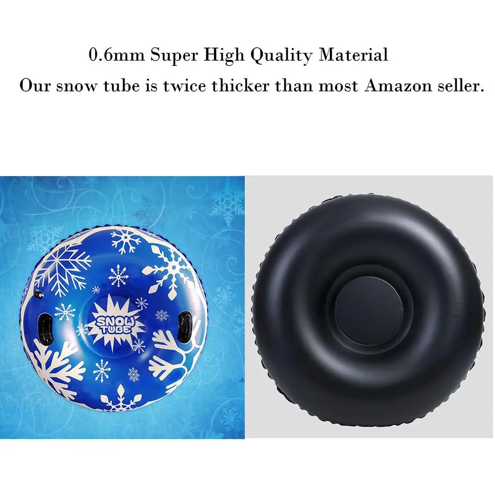 Snowball Cheesecake For Skating Downhill Tubing Inflatable Winter Sledges Tubing Cheesecake For Winter Kids Adults Snowmobile