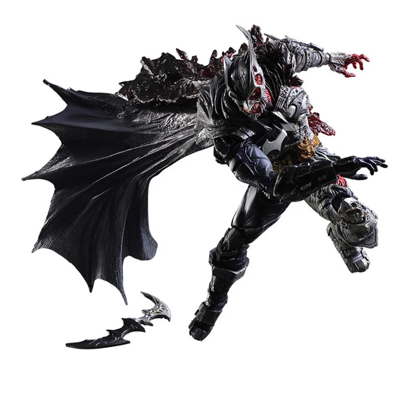 PA super heroes dc экшн-фигурки Play Arts kai Двусторонняя летучая мышь 29 см Горячая Коллекция моделей Игрушек Бэтмен для подарков - Цвет: Two-Face bat