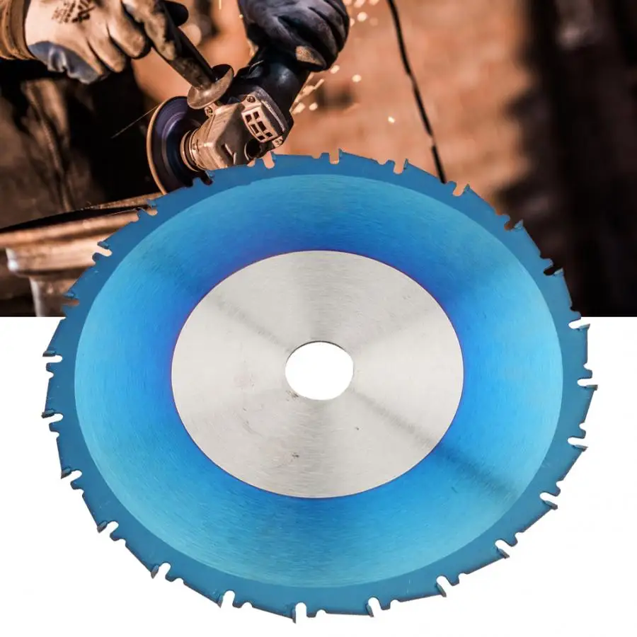 110*1,6*20 мм 4-дюймовое твердосплавное Синий Покрытие циркулярная пила для резки режущий диск для дерева, металла