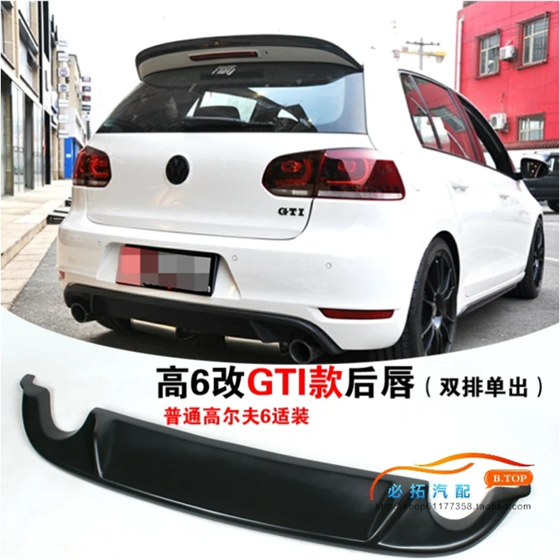 Губа диффузора заднего бампера ABS для VW Golf VI MK6 GTI 2010 2013|lips lip|lip bumperlip golf |