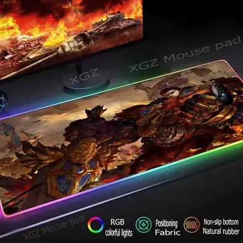 

XGZ HD Anime Cool Boy Customized Large RGB Mouse Pad Black Locking Edge Computer Fashion Desk Mat Non-slip 900x400 / 800x300 Xxl