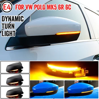 

For Volkswagen VW Polo MK5 6R 6C 2009 -2017 Dynamic Turn Signal LED Side Rearview Mirror Indicator Blinker Repeater Light