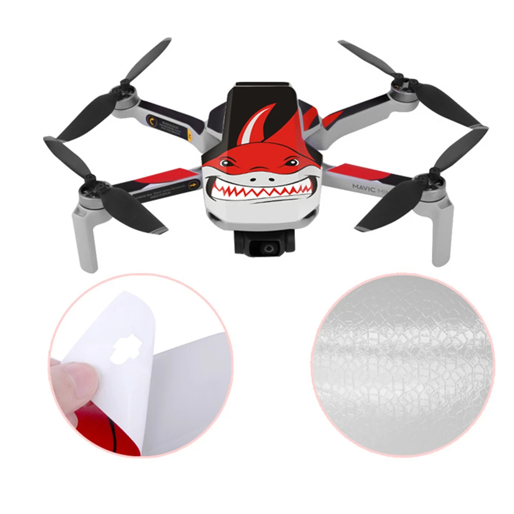 Для DJI Mavic Mini красочное полное покрытие ПВХ стикер s Водонепроницаемая Защитная пленка для корпуса дрона пульт дистанционного управления наклейка для кожи