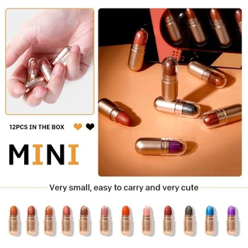 

12 Colors Fusion Makeup Capsule Eyeshadow Palette Highlighter Shimmer Pigment Waterproof and Easy to Paint Cosmetics
