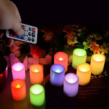 

NEWKBO Smart Remote Control Candle LED Light With the Remote Control and Timer for Home Restaurant and Bar Decoration Lamp