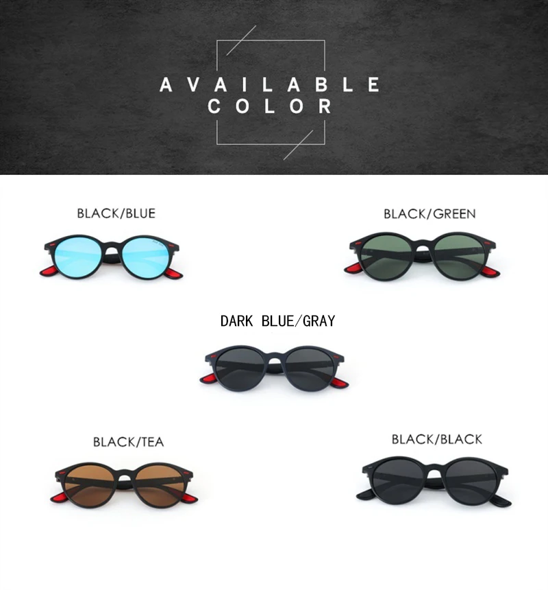 Red Son, модные ультралегкие дизайнерские поляризованные солнцезащитные очки для мужчин и женщин, овальная оправа TR90, круглые солнцезащитные очки, очки для вождения