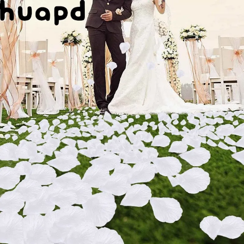 Artificial rose petals are used for wedding romantic silk flower decoration bed bathroom supplies | Дом и сад