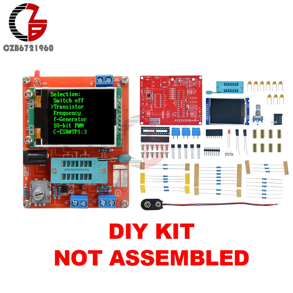 Gm328 Tranzisztor Tesztermérő Diy Kit Gm328 Multi-Használat Digitális
