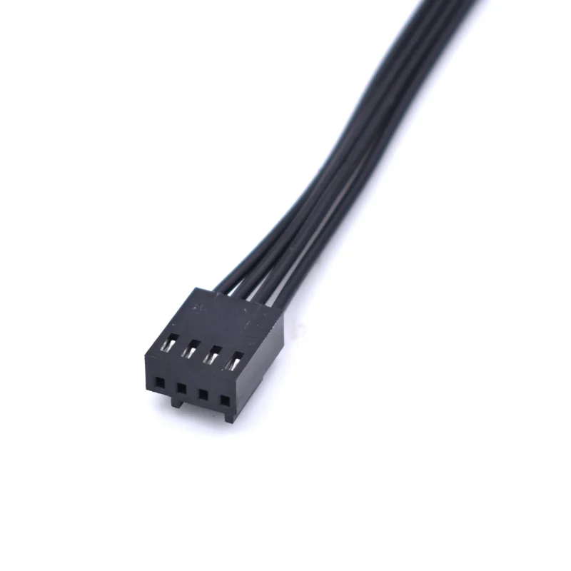 Black PC Motherboard PWM Fan 4Pin male to FeMale Power Supply Extension Cable for Cooling Fan