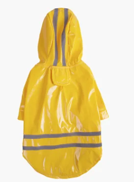 Yellow Новая весенне-летняя одежда дождевик для животных Одежда для кошек и собак полиуретановый зеркальный с капюшоном ветрозащитные товары для домашних животных - Цвет: Yellow