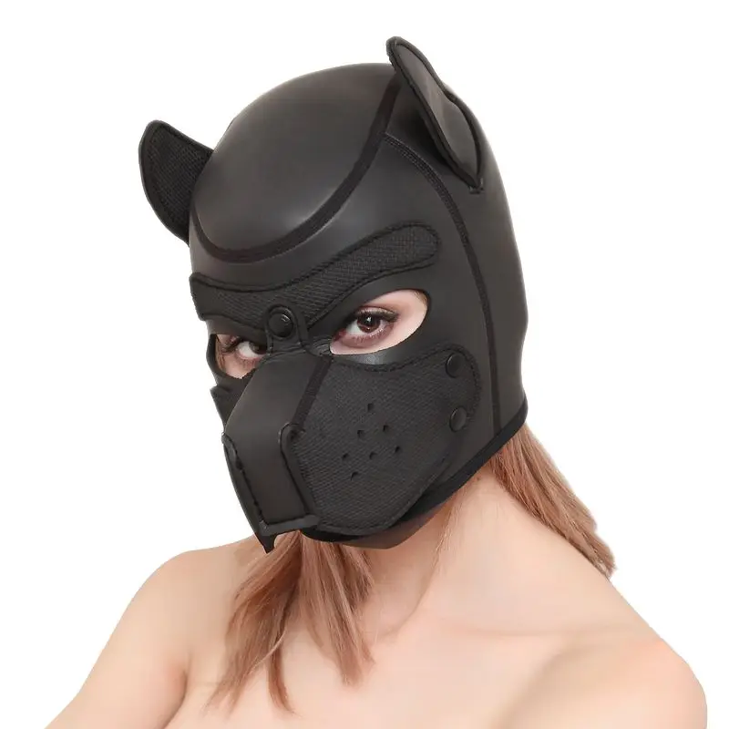 Pennywise маска на Хеллоуин для косплея, щенка, мягкая латексная маска для собак, полная мягкая маска для головы, реквизит, мягкая резиновая маска для щенка, красная, Черная