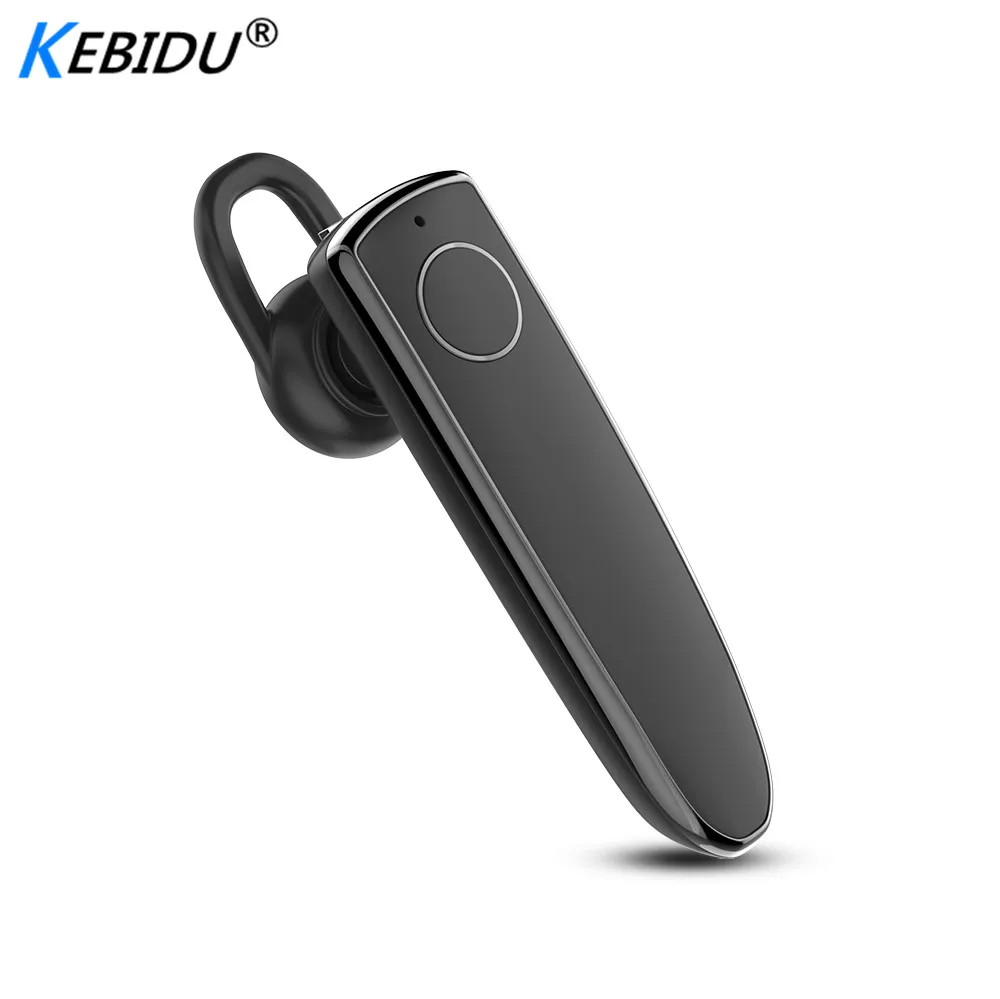 Kebidu Бизнес Bluetooth наушники стерео одного уха наушник мини гарнитура Беспроводной
