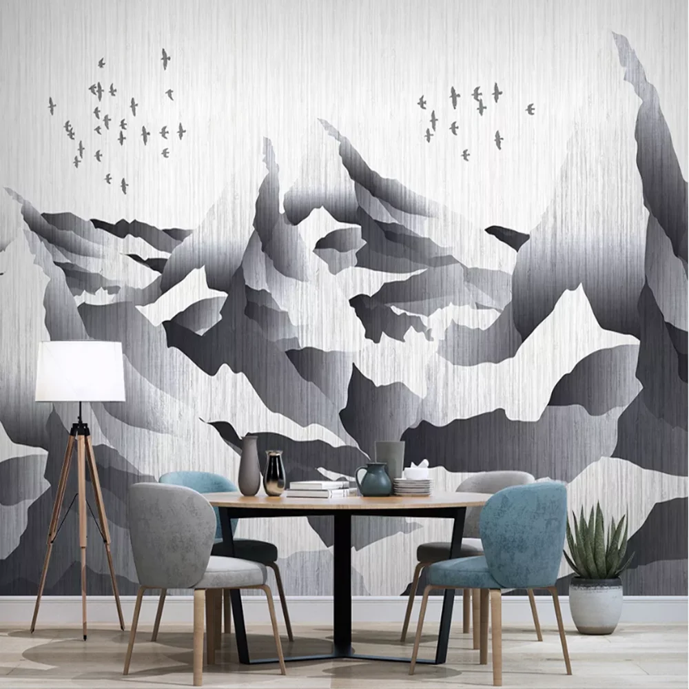 Milofei Manufacturers Custom Modern Abstract Landscape Birds Graphic
