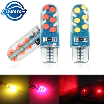

2pc Car LED T10 w5w 194 12SMD led bulb Canbus No Error Silicone LED Light Parking License Plate lamp Dome light Car styling 12V