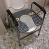 Stainless steel thickened stool for pregnant women, solid and durable stool for the elderly and the disabled, mobile toilet, ele ► Photo 1/5