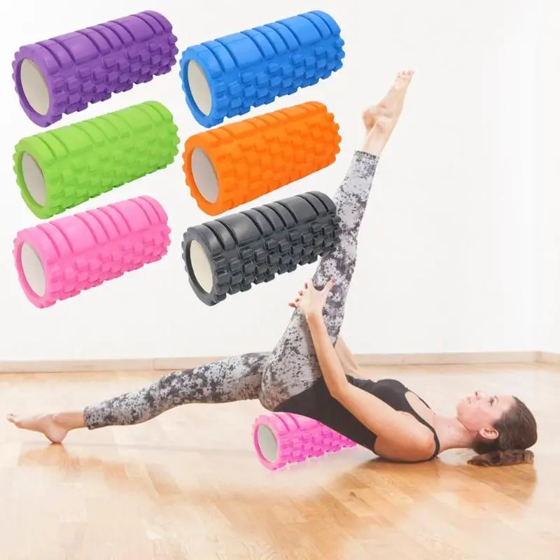 33cm EVA Yoga Column Fitness Pilates Yoga Foam Roller blocks Train Gym Massage Grid Trigger Point Therapy Physio Exercise
