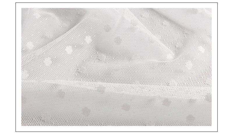 Винтажная ткань в горошек, сетчатая кружевная ткань для платья для девочек,, летняя Ткань для шитья, 0,5 метров/1 ярд, TJ0540