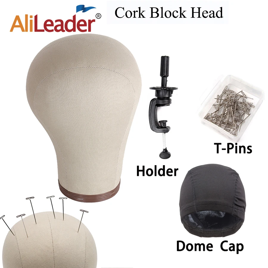 Alileader Wig Making Kit Canvas Head For Making Wigs 21-24 Good Quality  Hair Mannequin Head Wig Accessories - AliExpress
