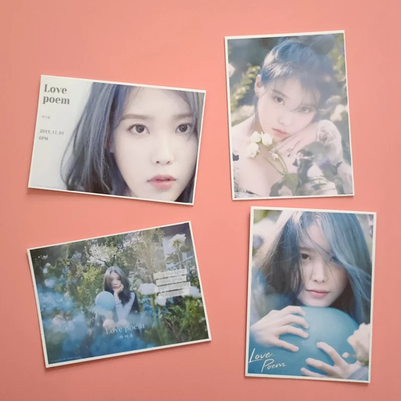IU Ji Eu альбом любовь стихотворение самодельная бумага ЛОМО карта фото карта Плакат Фотокарта Поклонники Подарочная коллекция