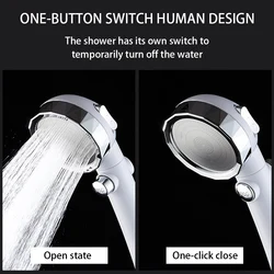Shower Head Sprayer High Pressure Shower Head Adjustable ABS Bath Sprayer Bathroom Accessory Head Water Saving Shower Head