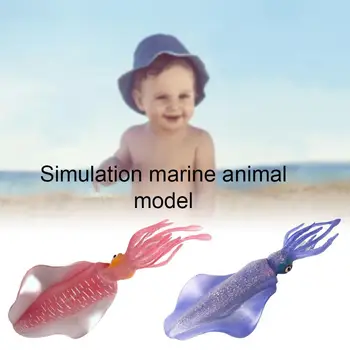 

Original Ocean Sealife Animals Squid Shrimp Collectible Learning Kids Toy Children Toys Gift R1K8