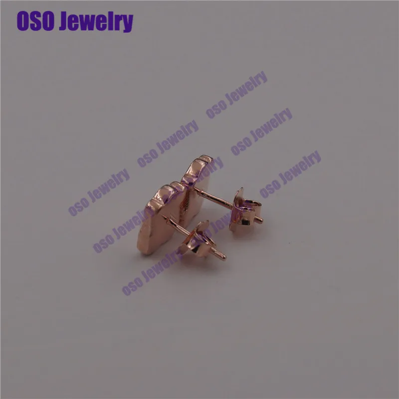 Pendientes plata de ley 925 mujer серебряные 925 серьги-гвоздики для женщин, хорошее ювелирное изделие - Цвет камня: 11.5mm 415903572