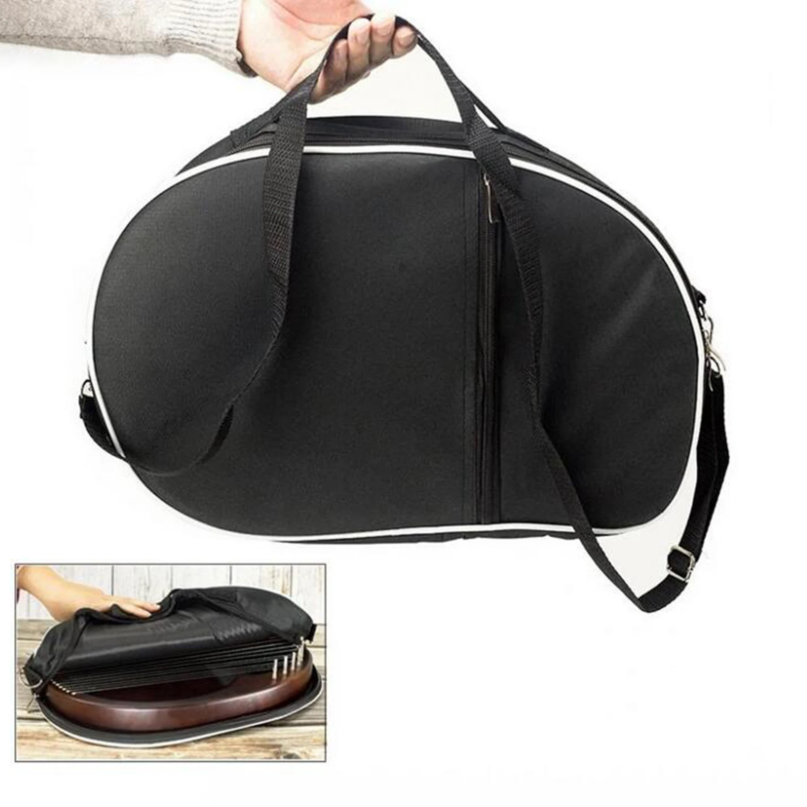 Lyre Harp Storage Carry Bag Handbags Kalimba Thumb Piano Carry Bag Case Fit for 10-19 String Lyre Harp Parts Accessories