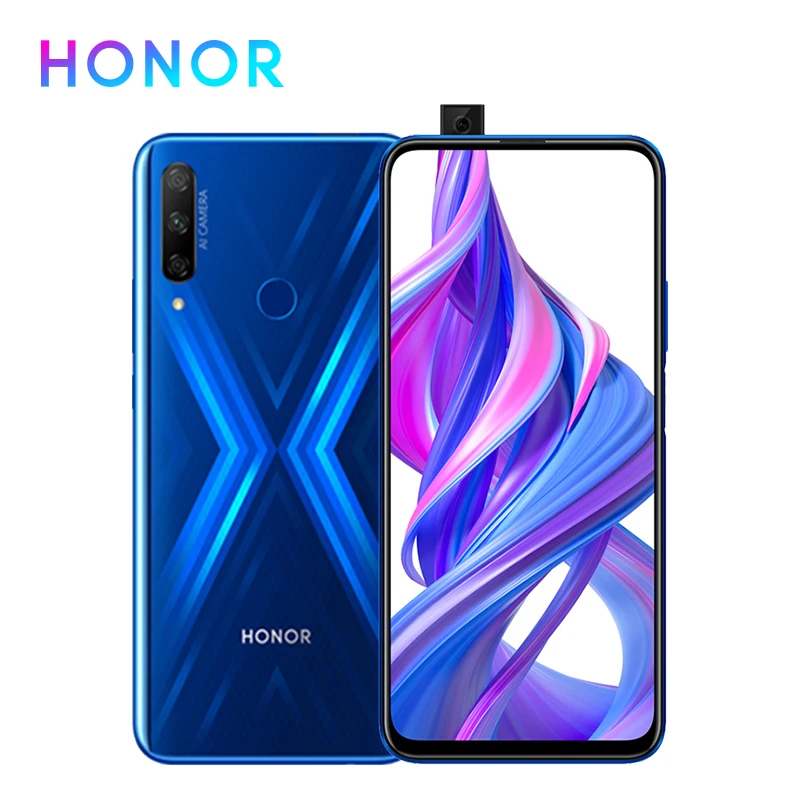 В наличии глобальная версия Honor 9X смартфон 4G 128G 48MP Тройная камера 6 59 ''экран