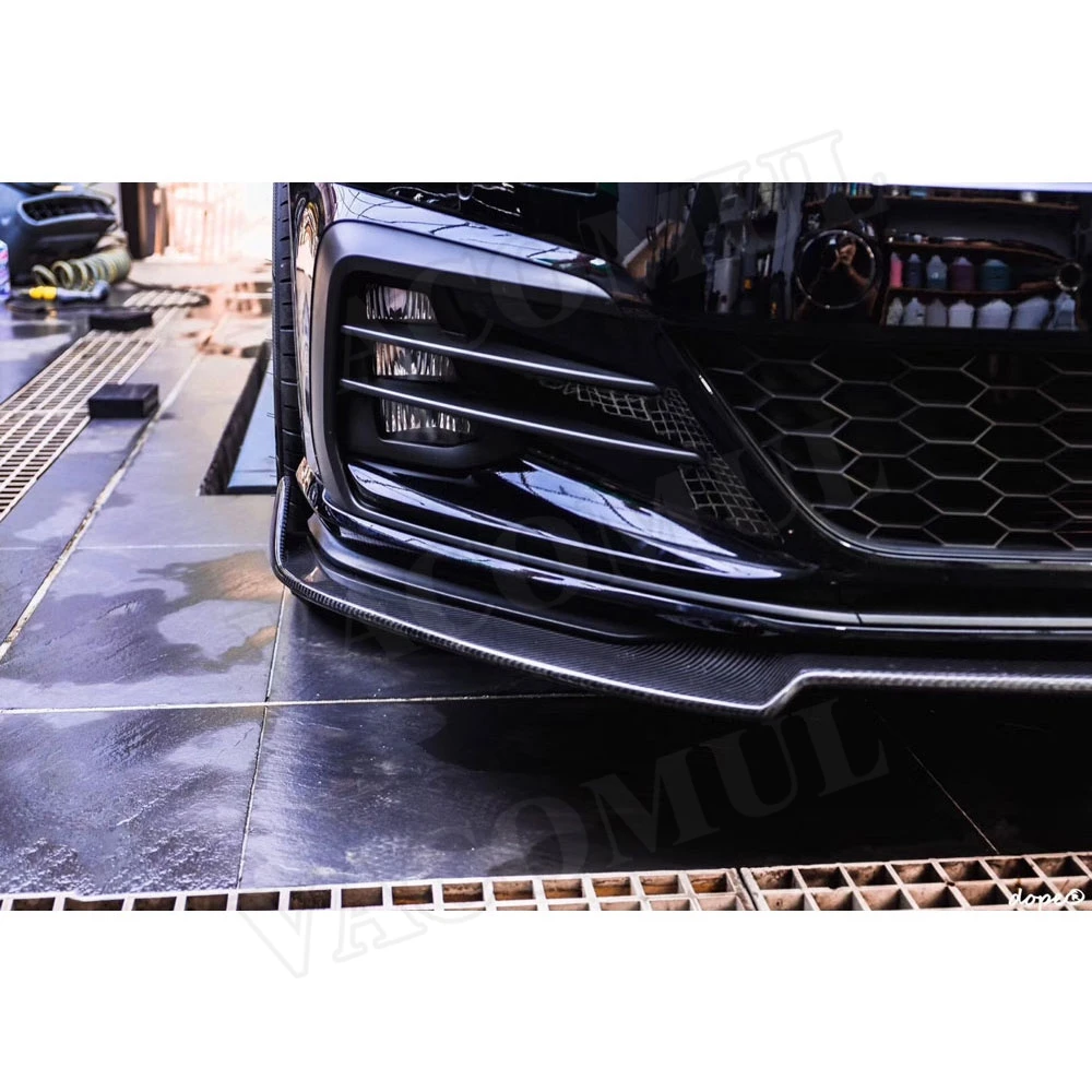 Карбоновое волокно передний бампер спойлер для VW Volkswagen MK7.5 Golf 7,5 GTI FRP голова подбородок Лопата протектор