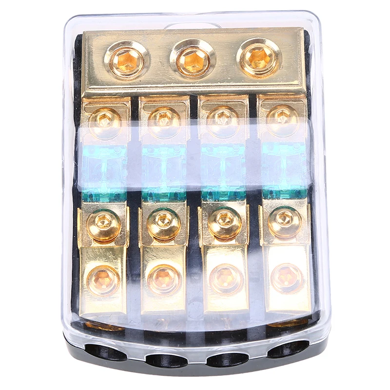 1x 30A/60A/80A/100A/150A автомобильный аудио 1 в 4 пути выхода держатель предохранителя для