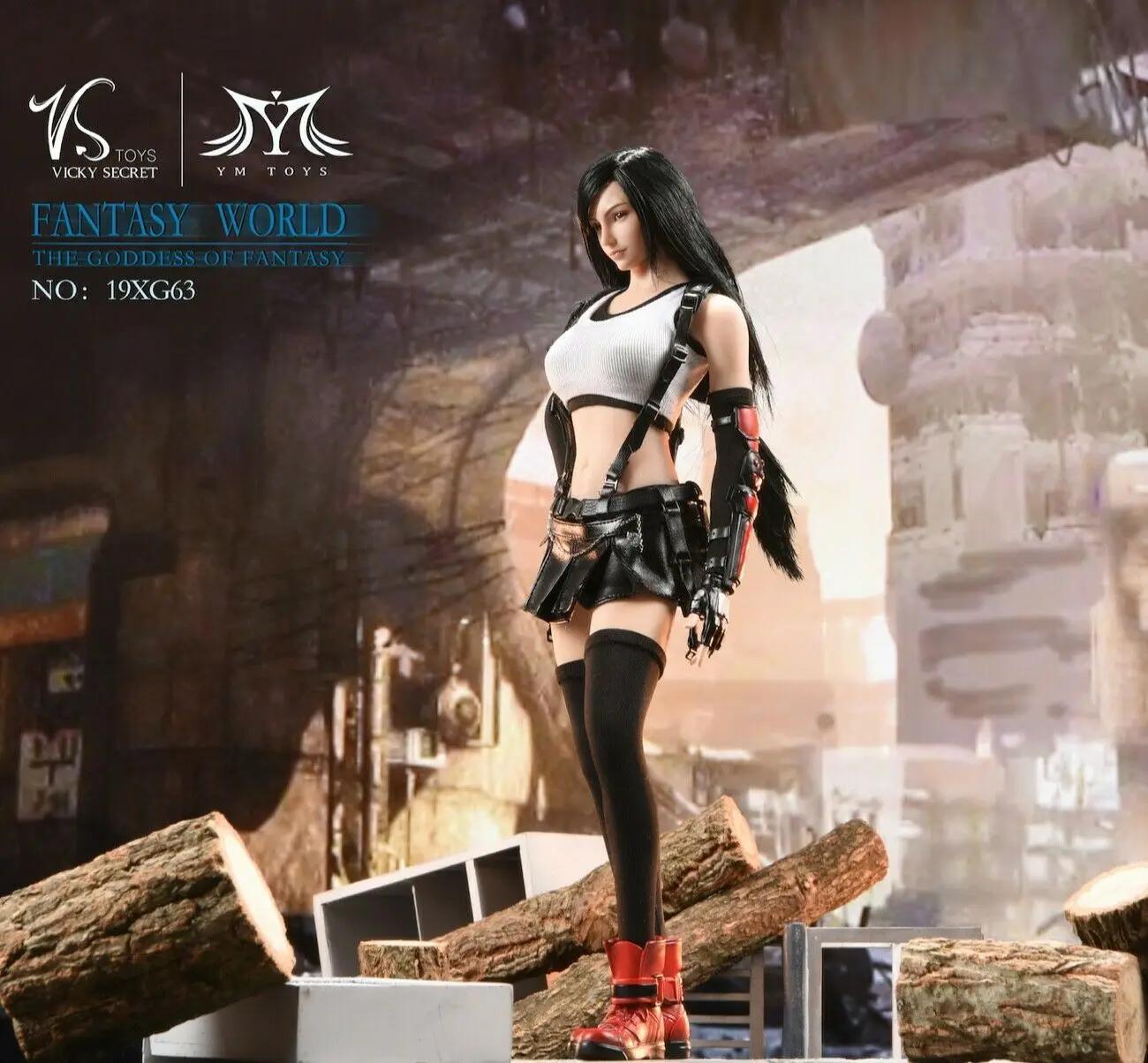 VSTOYS 1/6 19XG63 Tifa Figure Set Lockhart Goddess Of Fantasy 12" Female Solider 
