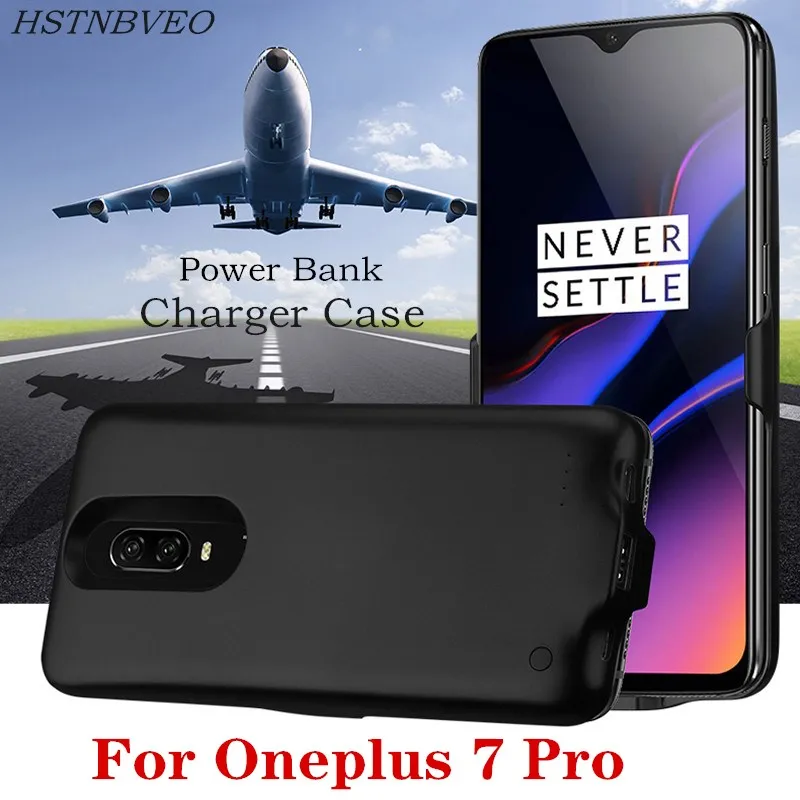 

6500mah Battery Charger Cases For Oneplus 7 Pro Silicone Power Bank Case Dedicated Battery External Back Clip For Oneplus 7 Pro