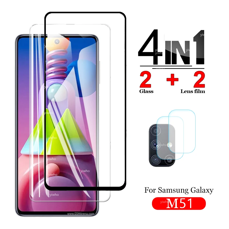 

Protective Glass for Samsung Galaxy M51 Screen Protectors Tempered Glass for samsungM51 Glass Camera Lens M515F 51m Film