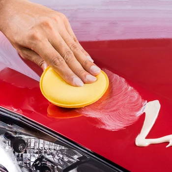 

Accessory Car Sponge Tool Supplies 12pcs Auto Yellow Waxing Polishing Stain remover Soft Foam Pads