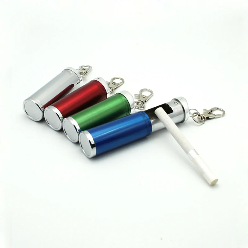 

COSY MOMENT Portable Cigarette Ashtray For Outdoor Use Zinc Alloy Ashtray Pocket Smoking Ash Holder With Lid Key Chain YJ547
