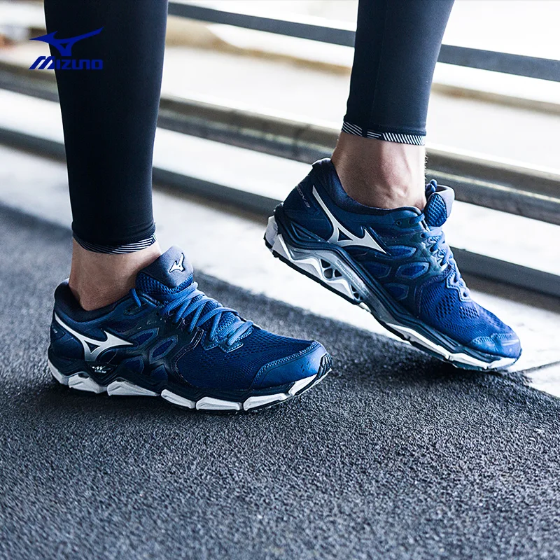 Оригинальные дышащие Спортивные кроссовки MIZUNO WAVE HORIZON 3 Спортивная обувь для