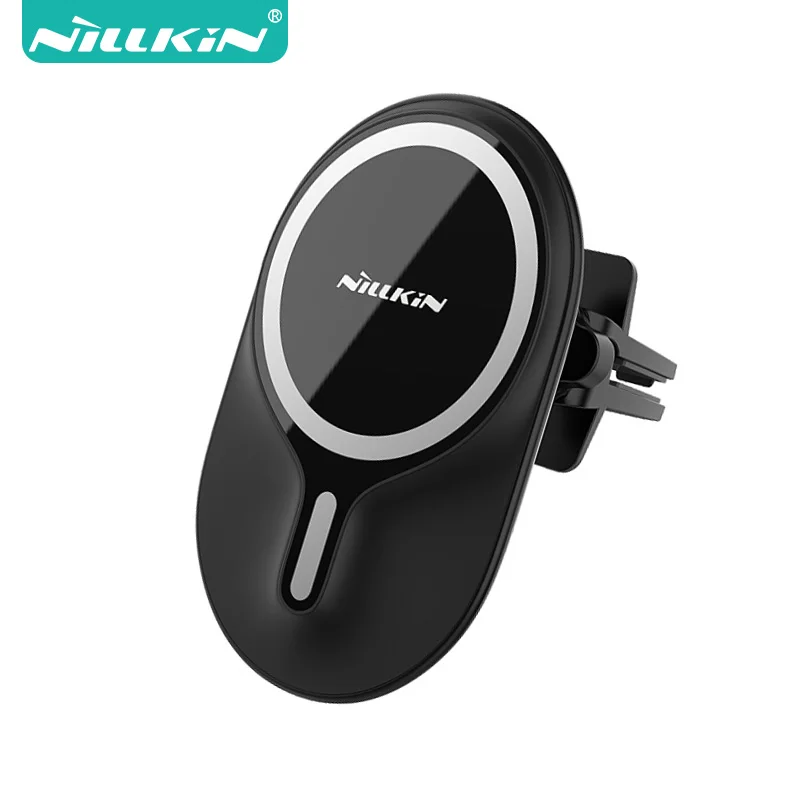 NILLKIN MagRoad Magnetic Wireless Car Charger Mount for iPhone 12 Pro Max Fast Charging Wireless Charger Car Phone Holder