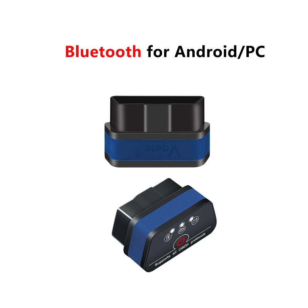 Vgate iCar2 Bluetooth/Wifi OBD2 сканер для Android/PC/IOS elm327 OBD 2 Автомобильный Диагностический Автосканер ELM 327 OBDII считыватель кодов - Цвет: Blue Bluetooth