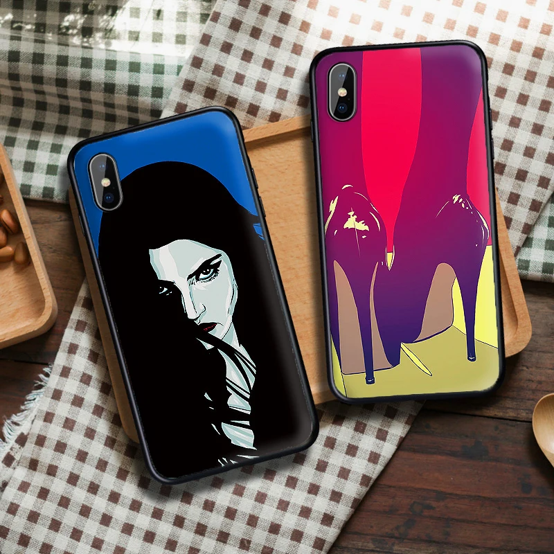 Сексуальное искусство для iPhone 6 6S 7 8 Plus X XS XR Max 5 5S TPU мягкая защитная задняя крышка