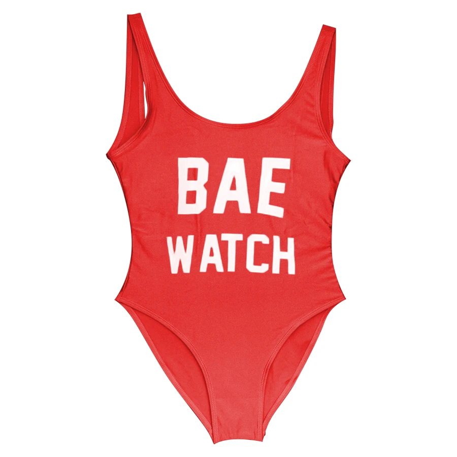 BAE WATCH купальник боди Цельный женский красный Монокини комбинезон костюм
