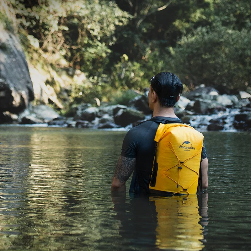 Naturehike 20L 30L 40L TPU Dry Wet Separation Waterproof Bag Outdoor Storage Bag Large Capacity Backpack Not Included Shoes waterproof dry bag