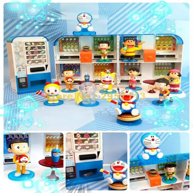 10 шт./компл. doracat Аниме doraemon весь набор ПВХ Модель Фигурки Коллекционная модель 6