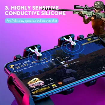 

Phone Gamepad Controller Handle Pubg Mobile Game Joystick Pubg Mobile Trigger Game Pad For smartphones 4.7-6.5 inch Screen