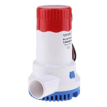 

12V 1500GPH SUBMERSIBLE BILGE PUMP - Boat/Marine Water Pump 1-1/8'' Outlet