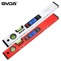 GVDA Digital Spirit Level Protractor Inclinometer Horizontal Scale Ruler 360 Degree with/without Magnets Electronic Angle Finder 1