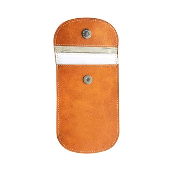 

Faraday Bag Keyless Car Key Signal Blocker Pouch Leather Car Key Signal Blocker Case, Signal Blocking Guard Pouch Bag,Antitheft