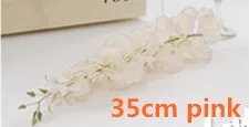 35cm 13 Искусственная шелковая Глициния Цветок для DIY свадебная АРКА квадратная ротанговая имитация цветов настенная подвесная корзина может быть удлинена - Цвет: 35cm 13