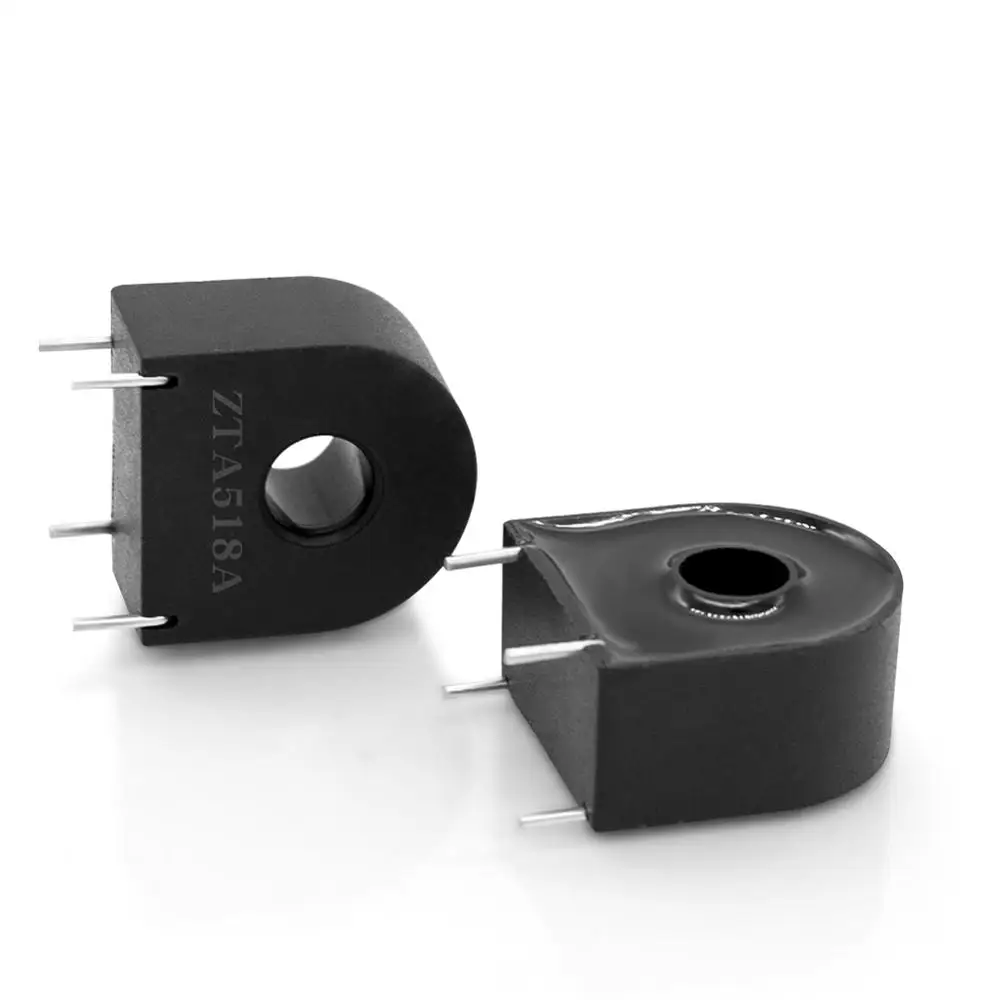 Zhongdun Zta518a 2000/1 20a 10ma Small Mini Pin 10a 0.2class Microtransformer Ct Pcb Mount Transformer Micro Current Transformer