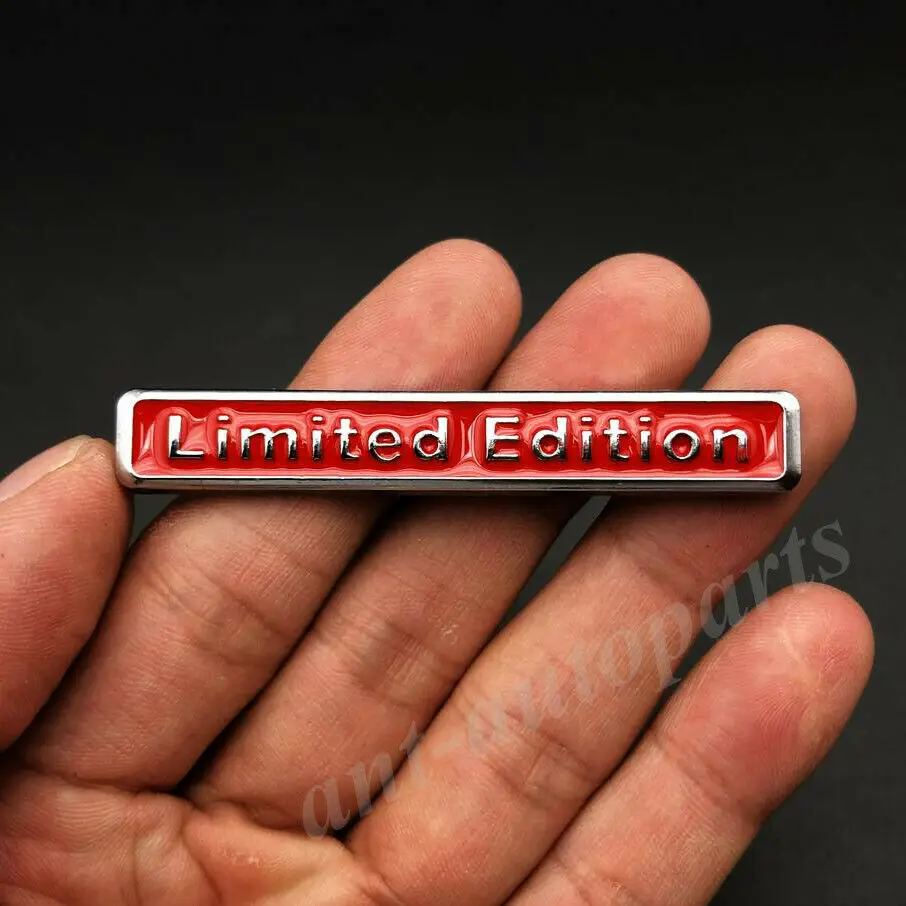 

Металлическая красная Ограниченная серия Эмблема багажника автомобиля крыла двери значок наклейки