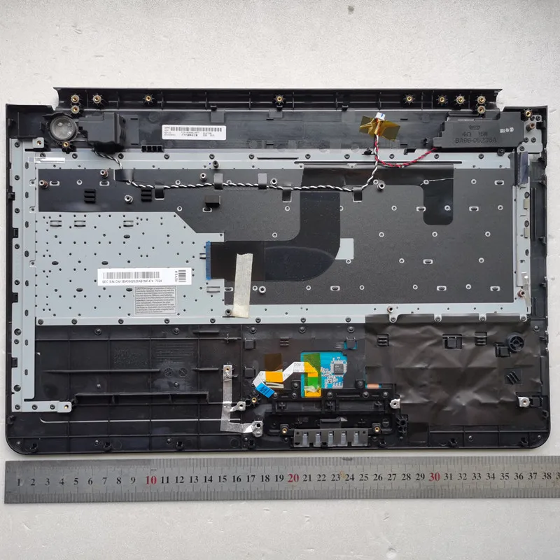 Великобритания серый цвет новая клавиатура для ноутбука с тачпадом Упор для рук для samsung RC510 RC520 BA75-02836A
